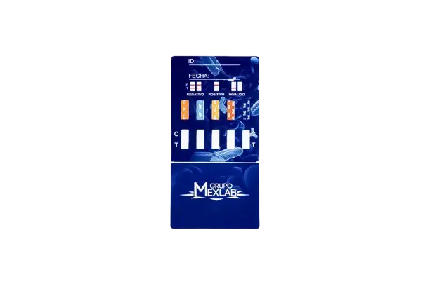 Antidoping 5 elementos (AMP/BZD/COC/MET/THC) 10 Casetes Mexlab