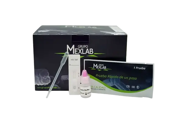 [MLVIH25] Prueba Rápida de Virus de Inmunodeficiencia Humana (VIH) 25 Casetes Mexlab