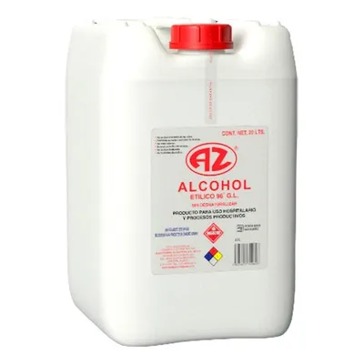 [AZ96G20] Alcohol Etílico Desnaturalizado 96° 20 Litros
