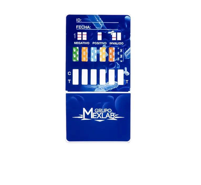 [MLDP1210] Antidoping 12 elementos (AMP/BAR/BZD/COC/MET/MDMA/MDT/OPI/PCP/PPX/TCA/THC) 10 Casetes Mexlab