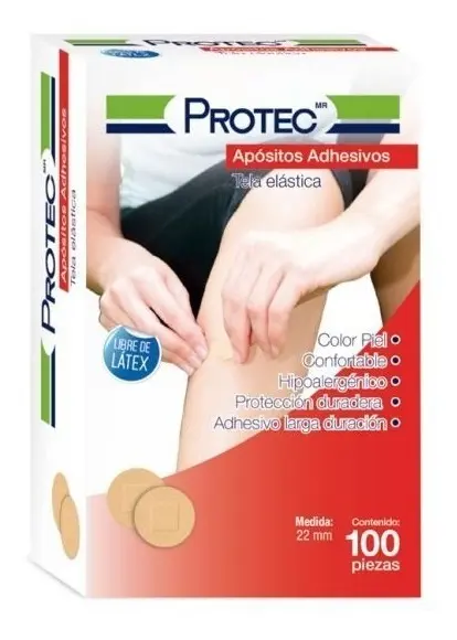 [DPCRA100] Curitas Redondas Adhesivas 100 Piezas Protec