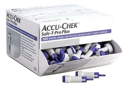 Lanceta Safe T-Pro Plus 200 piezas Accu Chek